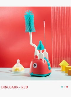 اشتري 4-Piece 360 Degree Rotating Bottle Cleaning Brush Set for Cleaning Baby Bottles, Pacifiers, Sports Bottles, Vases and Glassware في الامارات