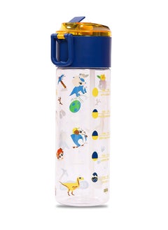 Buy Tritan Water Bottle with Snack Box T-Rex Blue 450ml in UAE