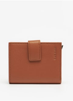 Buy Solid Bi-Fold Cardholder with Flap Closure in Saudi Arabia