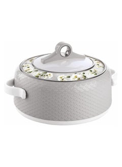 Buy Coral Hotpot Stainless Steel Insulated Casserole Food Container Dishwasher Safe with Comfortable Handles Grey in UAE
