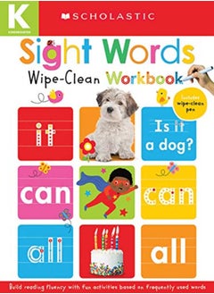 Buy Sight Words Scholastic Early Learners Wipeclean Workbook by Scholastic Paperback in UAE