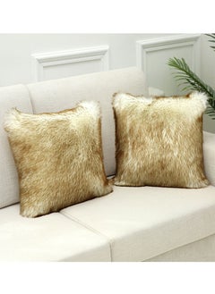 Buy Cozy soft Faux Fur Throw Pillow For Sofa, Bed and Home Décor in UAE