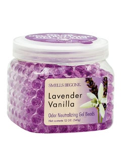 Buy Lavender and Vanilla Flavoured Odor Neutralizing Air Freshener Gel Beads Purple 340 g 52612 in Saudi Arabia