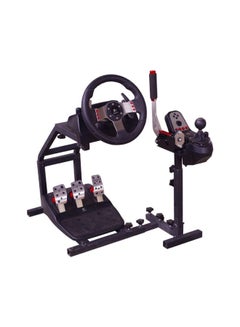 Buy Racing Steering Wheel Stand with PC USB Handbrake Holder for Logitech G25/G27/G29/G920/AG102 and Thrustmaster in UAE