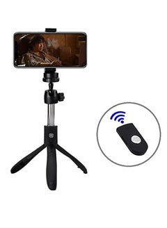 Buy 3 in 1 Wireless Selfie Stick Tripod 360 Rotation Inbuilt Selfie Remote Can Be Detachable Compatible With iOS And Android Smartphones in UAE