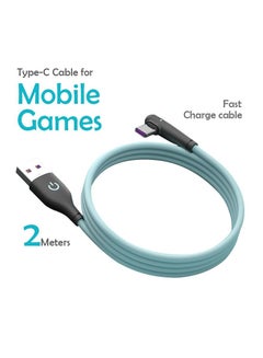 Buy Mobile Game Type - C Usb Cable 90 Degree Cable Fast Charging 2m in Saudi Arabia