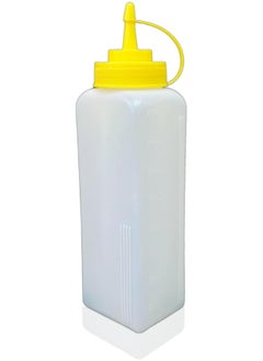 Buy 800 ML Large Squeeze Bottle | Plastic Ketchup Squeeze Squirt Bottle for Sauce, BBQ, Dressing, Paint, Workshop, Mustard, Oil, Salad and More in UAE