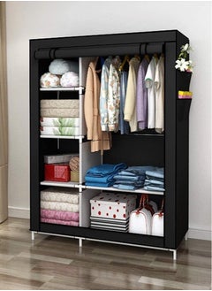 Buy Premium Wardrobe Clothes Storage Organizer Fabric Wardrobe For Clothing in Saudi Arabia