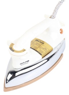 Buy Heavy Duty Dry Iron - 1200W - Non-Stick Ceramic Coating Base (White) in Saudi Arabia