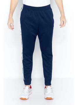 Buy Men Sportswear Fit Embroidered Logo Training Track Pants, Navy in Saudi Arabia