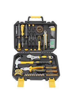 اشتري 18-Piece Hardware Tool Set, Plastic Handheld Storage Case, Ergonomic Design Handle, Rust-Resistant Finish, Furniture Assembly and Auto Repair Tools for Home/Automotive Repair Shops في السعودية