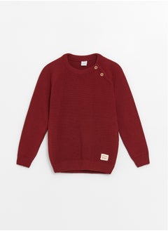 Buy Crew Neck Long Sleeve Knitwear Baby Boy Sweater in Egypt