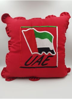 Buy UAE Flag Cushion (Red) 40*40 cm in UAE