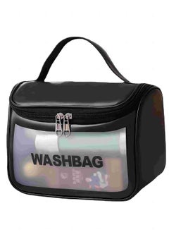 Buy High-Quality Waterproof Women's Makeup Bag for Travel and Toiletries Organization - Black in UAE