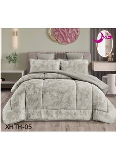 Buy Quilt set for singles, summer mattress, fixed medium filling, size 170 x 220 cm in Saudi Arabia