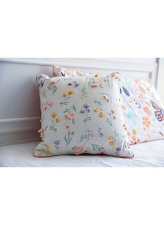 Buy Floral Filled Cushion 40x40Cm Pink in UAE