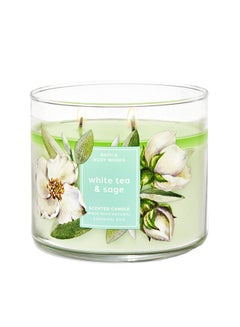 Buy White Tea & Sage 3-Wick Candle in UAE