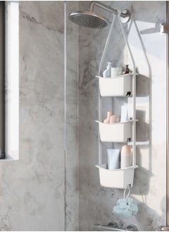 اشتري White Set Of 3 Flex Shower Storage Cady في الامارات