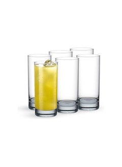 Buy Shop cup set 6 pieces San Marino 350 ml clear 800238 in Egypt