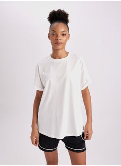 اشتري Defactofit Oversize Fit Crew Neck Sports T-Shirt في الامارات