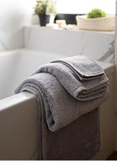 اشتري More Cottons Plain towels (100% Cotton) (grey, 90x150) في مصر