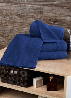 Buy Set Banotex Bath towels  (Luxe) 3 towels, sizes 50X100 cm 300 g + 70X140 cm 600 g+ 90X150 cm 810 g 100% Egyptian cotton product, high-quality and absorbent combed cotton, suitable for all uses in UAE