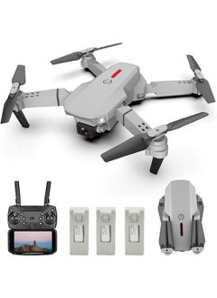 اشتري LS-E525 WiFi FPV Drone Headless Mode Drone 3 Batterires Silver Grey Suitable for Beginners and Kids في الامارات