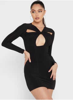 Buy Cut Out Detail Dress in Saudi Arabia