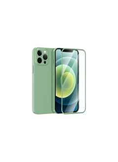 Buy 360 case for iPhone 13 Pro Max  (protective case + transparent screen) Mint Green in Egypt