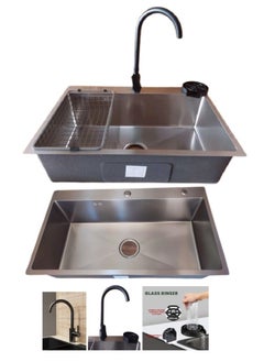 اشتري Hand made kitchen sink, 3.23 mm, size 80 x 45) في مصر