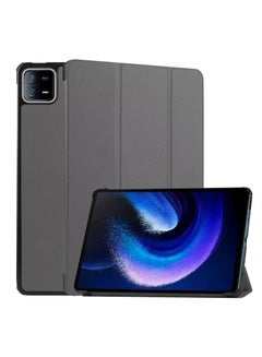 Buy Hard Shell Smart Cover Protective Slim Case for Xiaomi Mi Pad 6 /Pad 6 Pro Grey in UAE
