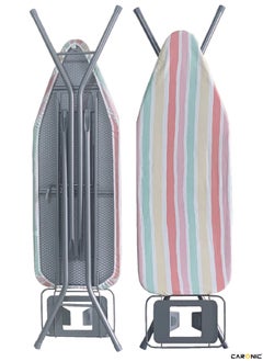 اشتري Ironing Board with Heat Resistant Cover Large Adjustable Height Folding Ironing Board Thick Felt Cushion في الامارات