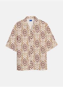 Buy Relaxed Fit Gallery All Over Print Resort Shirt in Saudi Arabia