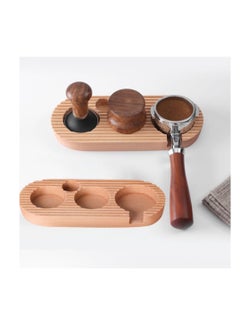 Buy Espresso Tamping Station, Wooden Premium 3-in-1 Espresso Tamper Station, Distributor and Portafilter Holder, Coffee Station Organizer for Kitchen, Bar, Restaurant, Café, for 51mm/53mm in UAE