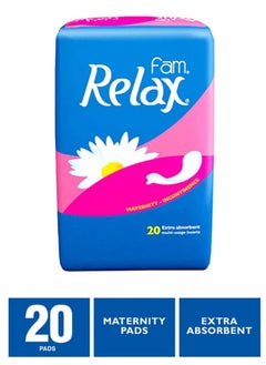 Buy Relax Women's Sanitary Napkins 20 Pieces in Saudi Arabia