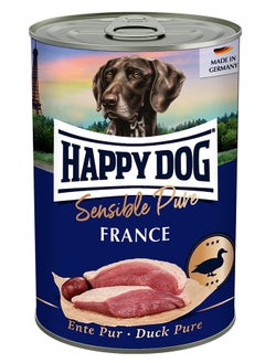 اشتري Happy Dog [400 g] Sensible Pure France Grain – free Wet Food with 100% valuable duck meat and offal suitable for sensitive dogs with food intolerances في الامارات