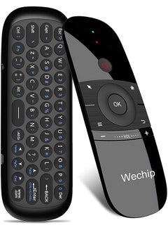اشتري W1 2.4G air Mouse Wireless Keyboard Remote Control Infrared Remote Learning 6-axis Motion Sense w/USB Receiver for Smart TV android TV BOX Laptop PC في الامارات