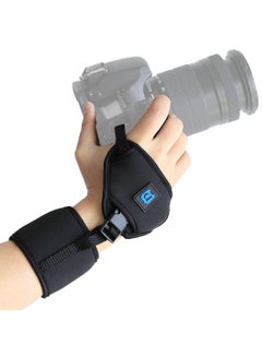 Buy Soft Neoprene Hand Grip Wrist Strap with 1/4 inch Screw Plastic Plate for SLR / DSLR Cameras in UAE