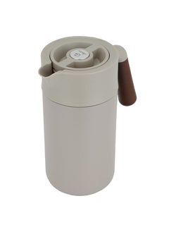 Buy Tara Cappuccino Thermos With Wooden Handle 1.2L in Saudi Arabia