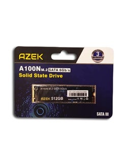 Buy AZEK AZ-SSD-A100N 512GB M.2 SATA III 6Gb/s 2280 Form Factor SSD 3-Years Warranty in UAE