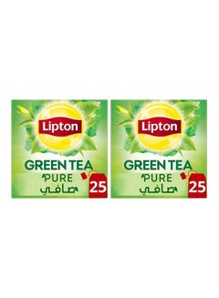 Buy Green Tea Pure 25 Bags 1.5g Pack of 2 in UAE