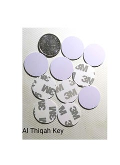 اشتري Smart Card RFID T5577 125Khz EM4100 T5577 Chip Rewritable Waterproof 25mm Proximity Rewrite ID Coin Blanks 25mm Tags with round sticker althiqahkey 20  pieces في الامارات