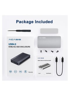 Buy 40Gbps USB 4.0 Thunderbolt SSD Case Hard Driver for Storing and Transferring Data Compact and Portable in Saudi Arabia