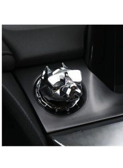 اشتري Car Push to Start Button Cover Dog Car One Button Start Stop Decorative Cover Universal for Car SUV Truck(Silver) في السعودية