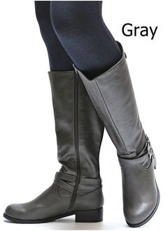 اشتري Fashion High Boots Grey في السعودية