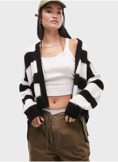 Buy Knitted Stripe Jacket in UAE