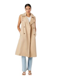 Buy Belted Sleeveless Trench Coat in Egypt