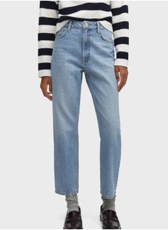 Buy High Waist Mom Jeans in Saudi Arabia