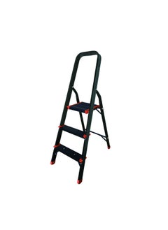 اشتري Milano Arnold Household Step Ladder 3 Steps R16003-Black/Orange في الامارات