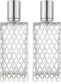 Buy Oasisglore 2Pcs Empty Glass Perfume Bottle 100ML Refillable Perfume Atomizer Spray Bottle in UAE